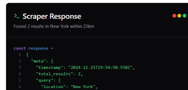 Clean, formatted data